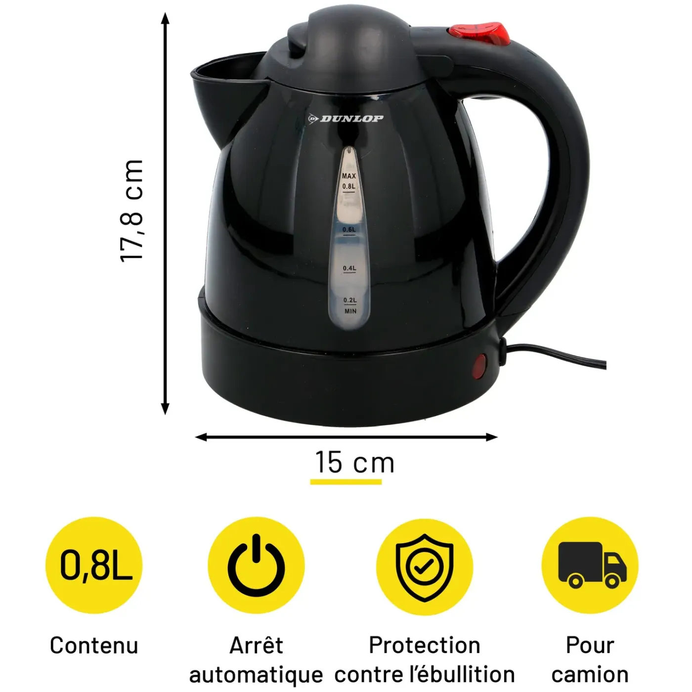 Dunlop Reiswaterkoker 24v 0.8l