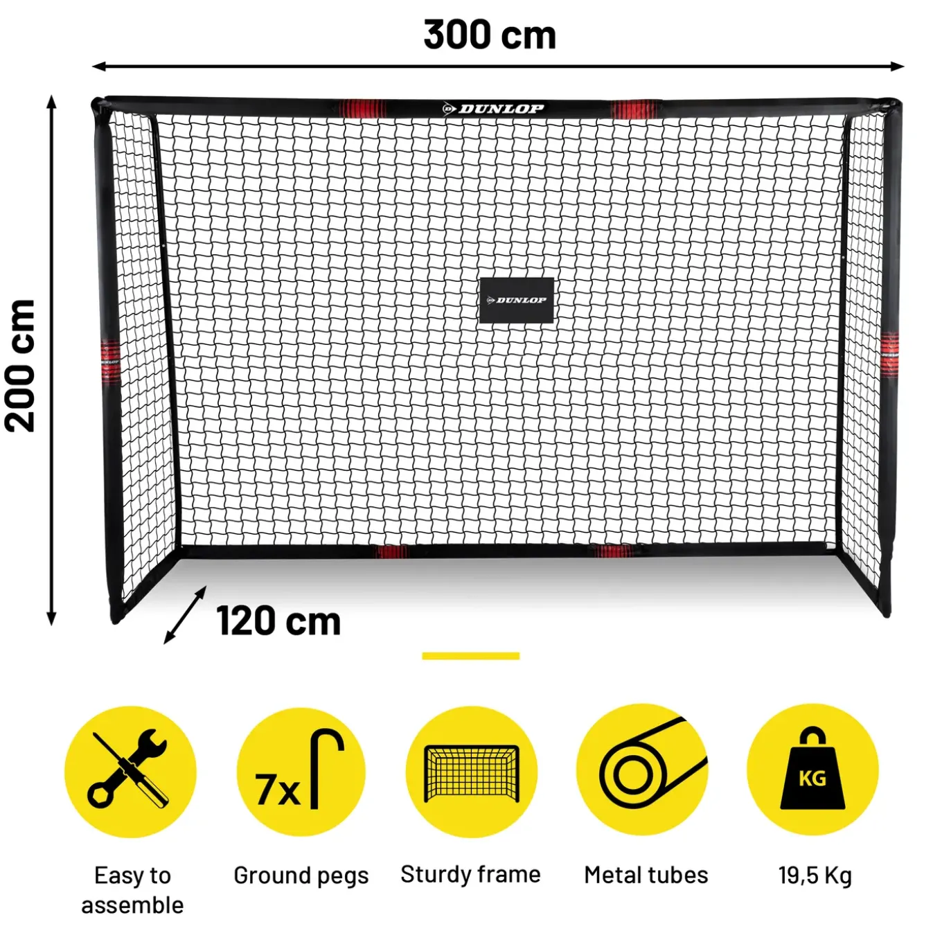 Dunlop Voetbaldoel 300 X 200 X 120cm