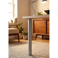 Duraline meubelpoot rond staal 3x70cm grijs