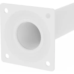 Duraline meubelpoot rond staal 3x40cm wit