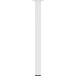 Duraline meubelpoot rond staal 3x40cm wit