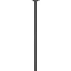 Duraline meubelpoot rond staal 3x70cm zwart
