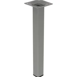 Duraline meubelpoot vierkant staal 2,5x2,5x25cm grijs