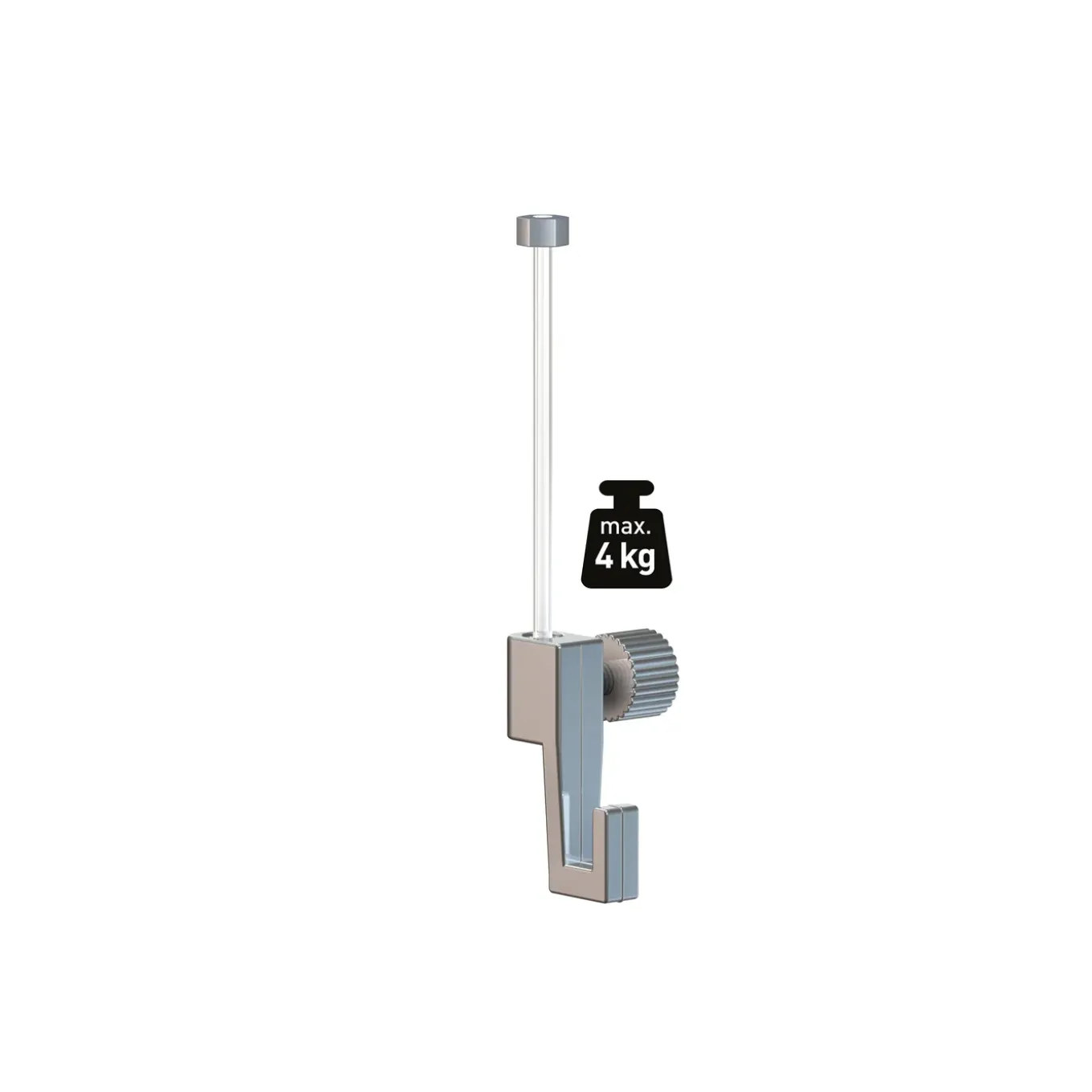 Duraline Ophangset voor fotolijst PHS S/1 - Click Rail, Top Rail & Up Rail - 4kg - transparant