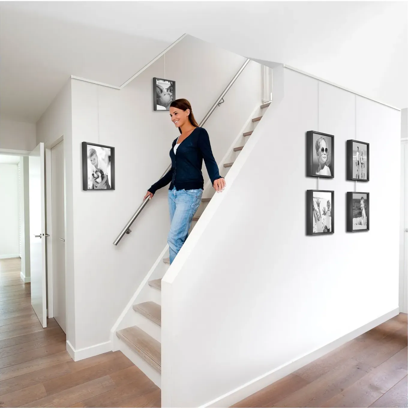 Duraline Ophangset voor fotolijst PHS S/1 - Click Rail, Top Rail & Up Rail - 4kg - transparant