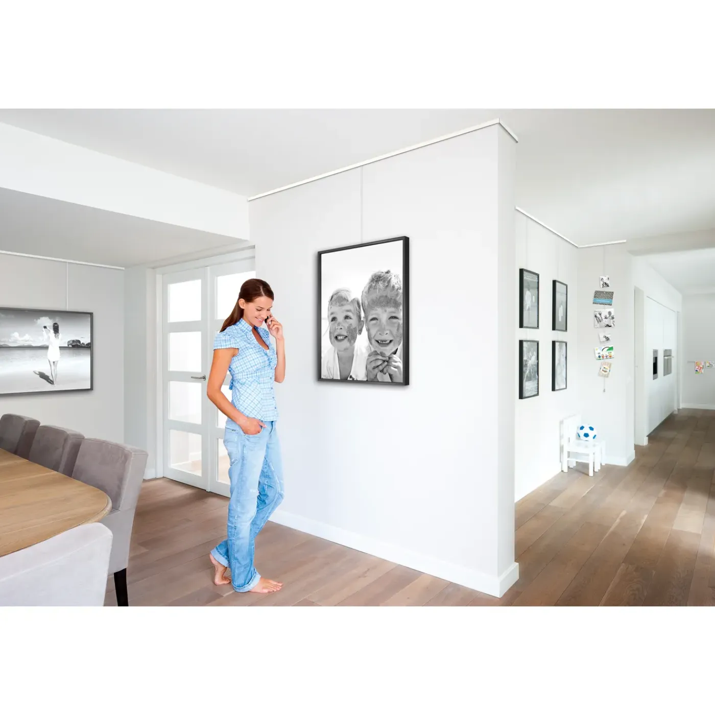 Duraline PHS click rail compleet off-white 400cm