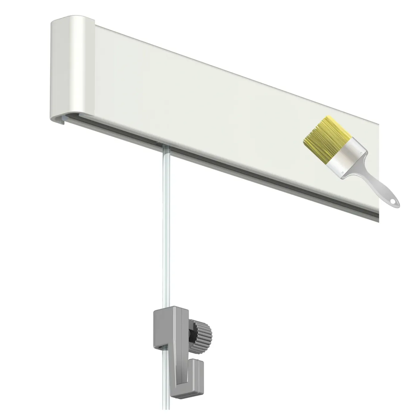Duraline PHS click rail compleet wit 200cm