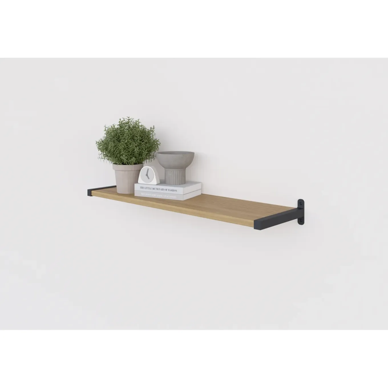 Duraline plankdrager Modern L+R S2 mat zwart 20mm23,85cm