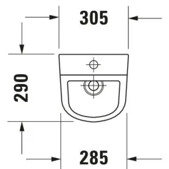 Duravit D-code Urinoir - Met Boveninlaat - Met Bevestiging - Zonder Spoelrand - Met Sproeikop En