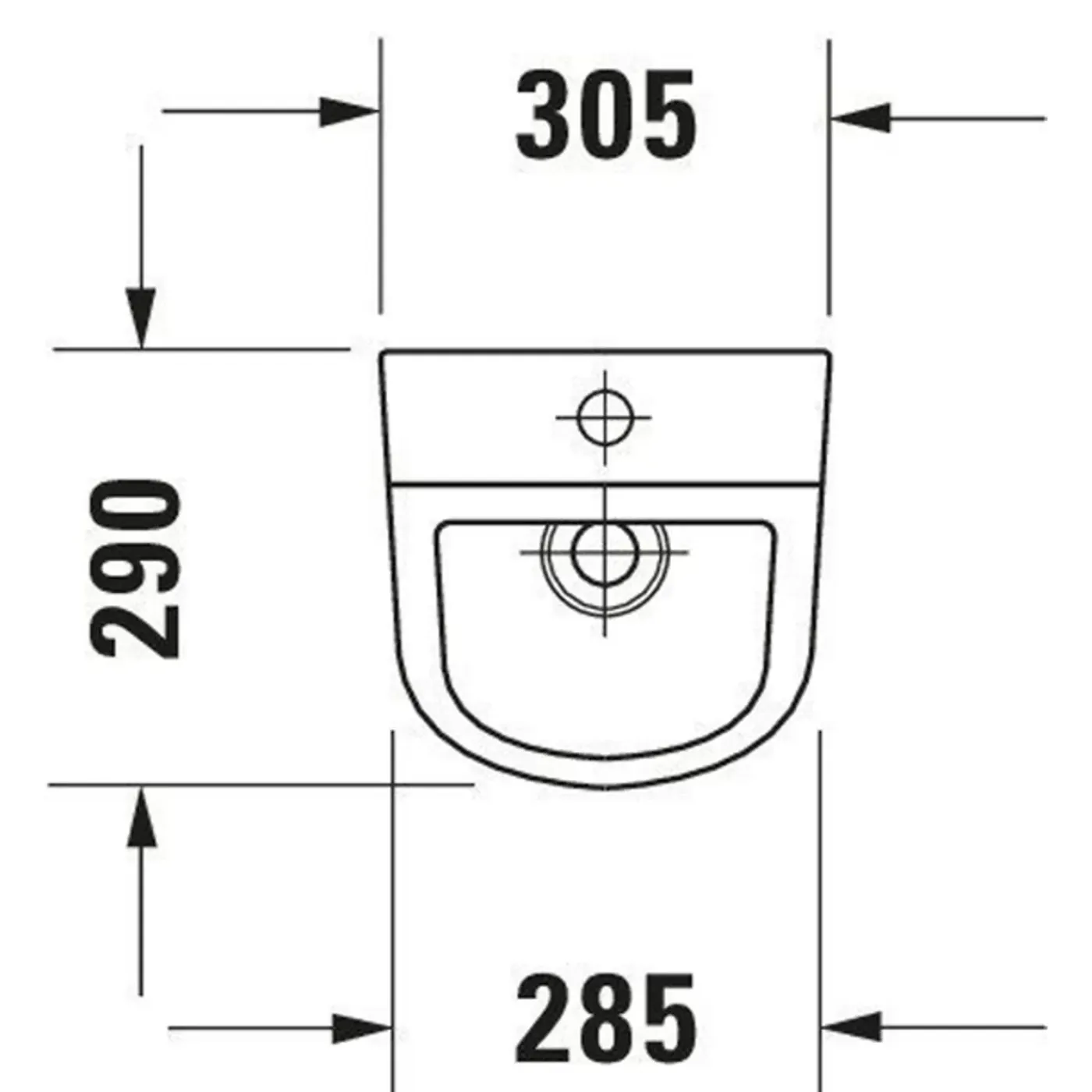 Duravit D-code Urinoir - Met Boveninlaat - Met Bevestiging - Zonder Spoelrand - Met Sproeikop En