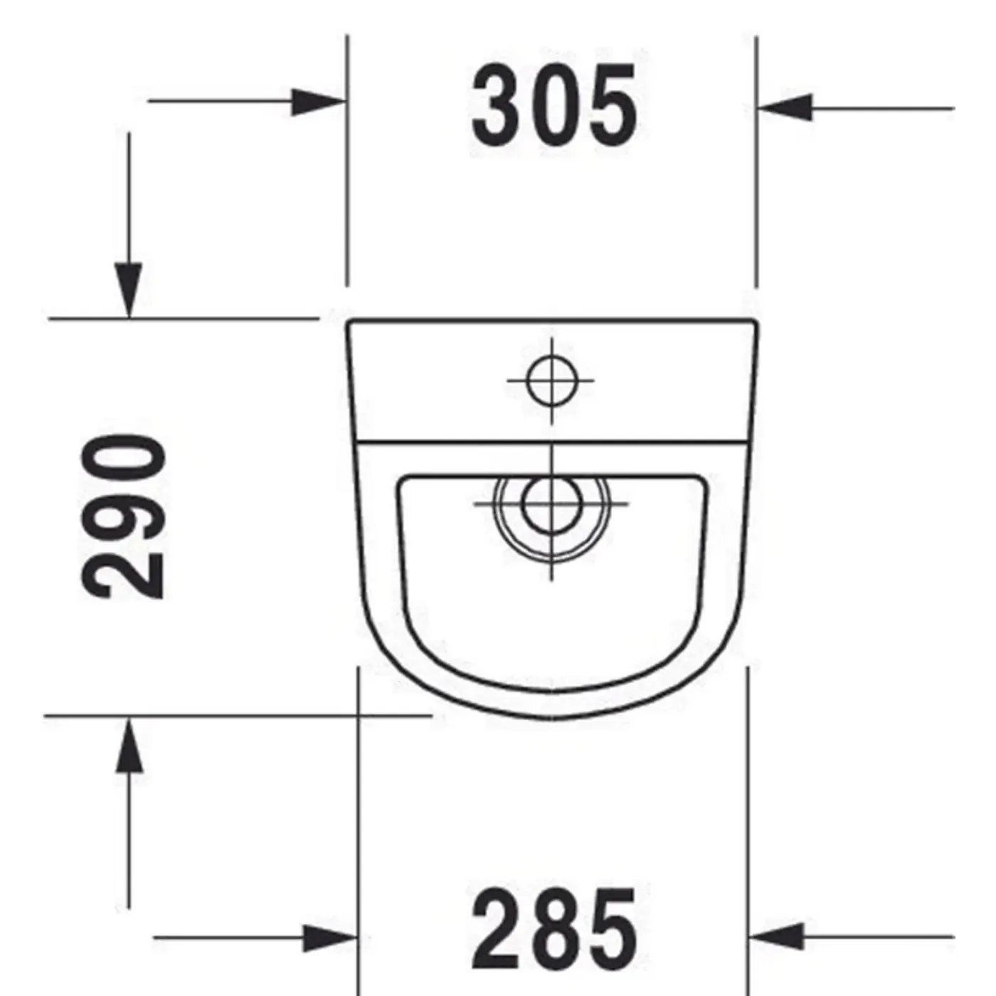 Duravit D-code Urinoir - Met Boveninlaat - Met Bevestiging - Zonder Spoelrand - Met Sproeikop En