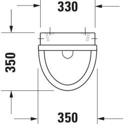 Duravit Starck 3 Urinoir Afzuigend - Met Achterinlaat - Met Bevestiging - Wit