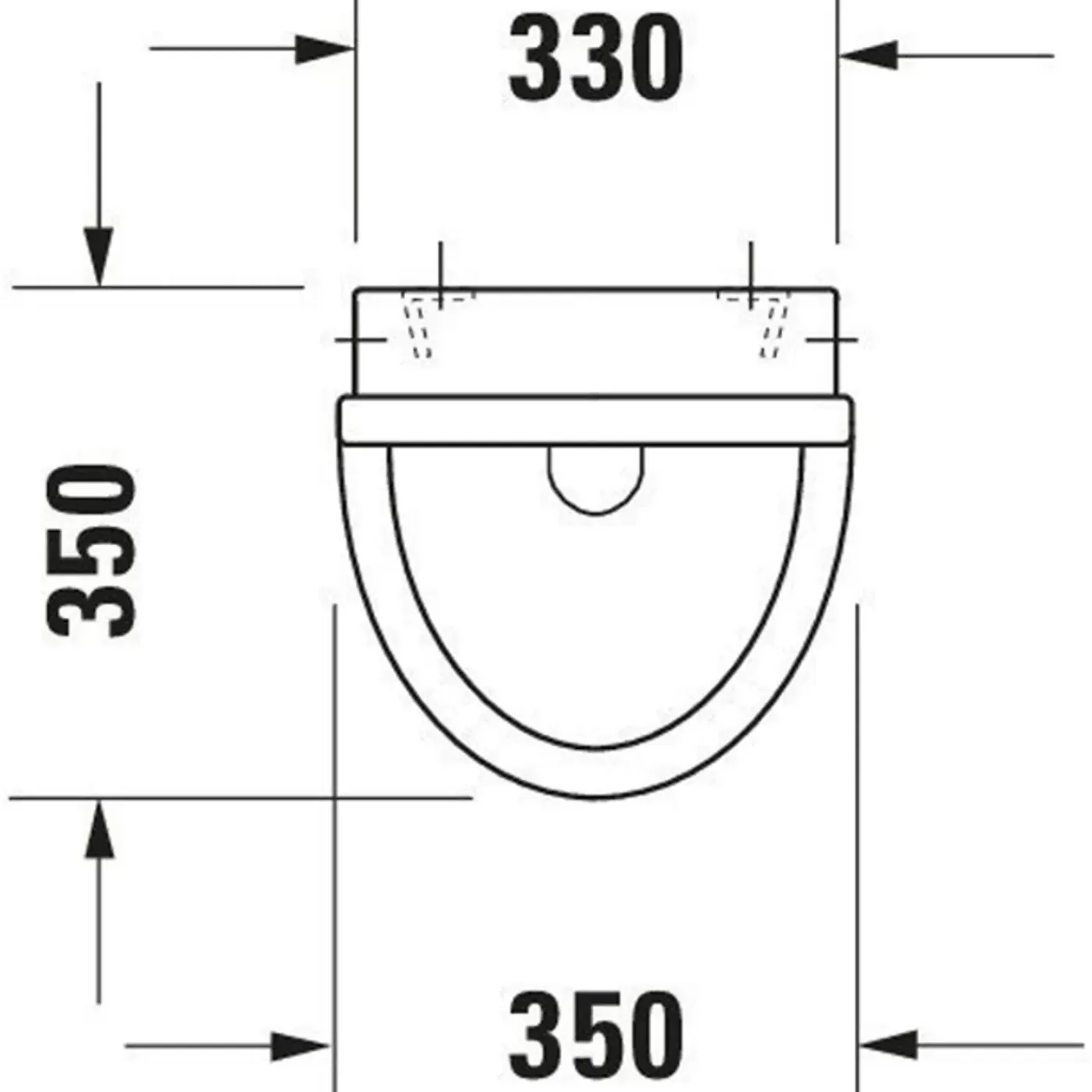 Duravit Starck 3 Urinoir Afzuigend - Met Achterinlaat - Met Bevestiging - Wit
