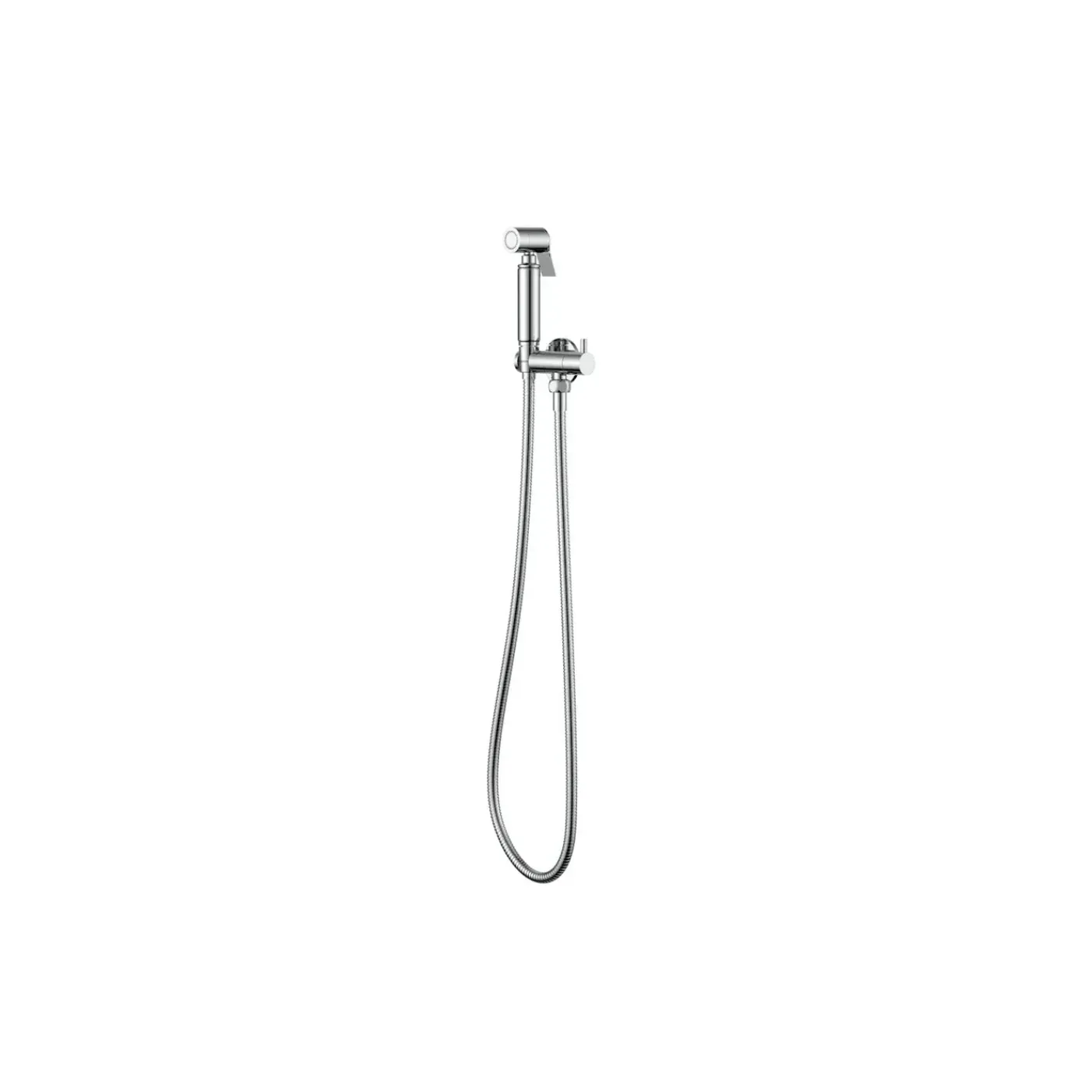 DutchLine Bidet Handdoucheset - Knijphendel - Chroom