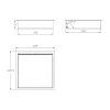 Dutchline Inbouwnis Met Ledstrip - 300x300 Mm - Rvs