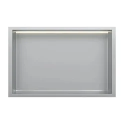 Dutchline Inbouwnis Met Ledstrip - 300x300 Mm - Rvs