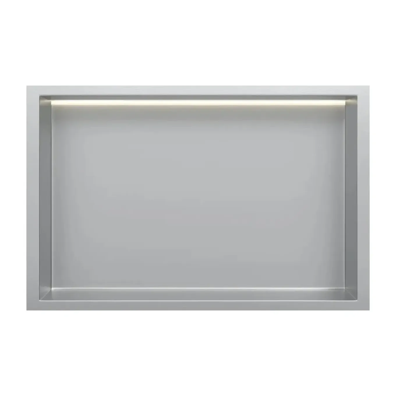 Dutchline Inbouwnis Met Ledstrip - 300x300 Mm - Rvs