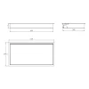 Dutchline Inbouwnis Met Ledstrip - 300x600 Mm - Geborsteld Messing Goud