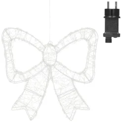 ECD Germany Kerstdecoratie Led Kerststrik Met Timer Ip44 Spatwaterdicht 500 Led 37 X 33 Cm