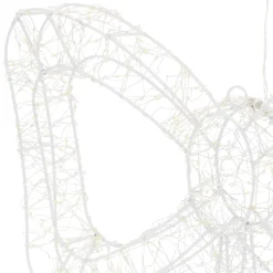 ECD Germany Kerstdecoratie Led Kerststrik Met Timer Ip44 Spatwaterdicht 500 Led 37 X 33 Cm