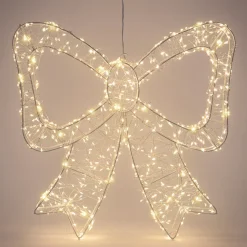 ECD Germany Kerstdecoratie Led Kerststrik Met Timer Ip44 Spatwaterdicht 500 Led 37 X 33 Cm