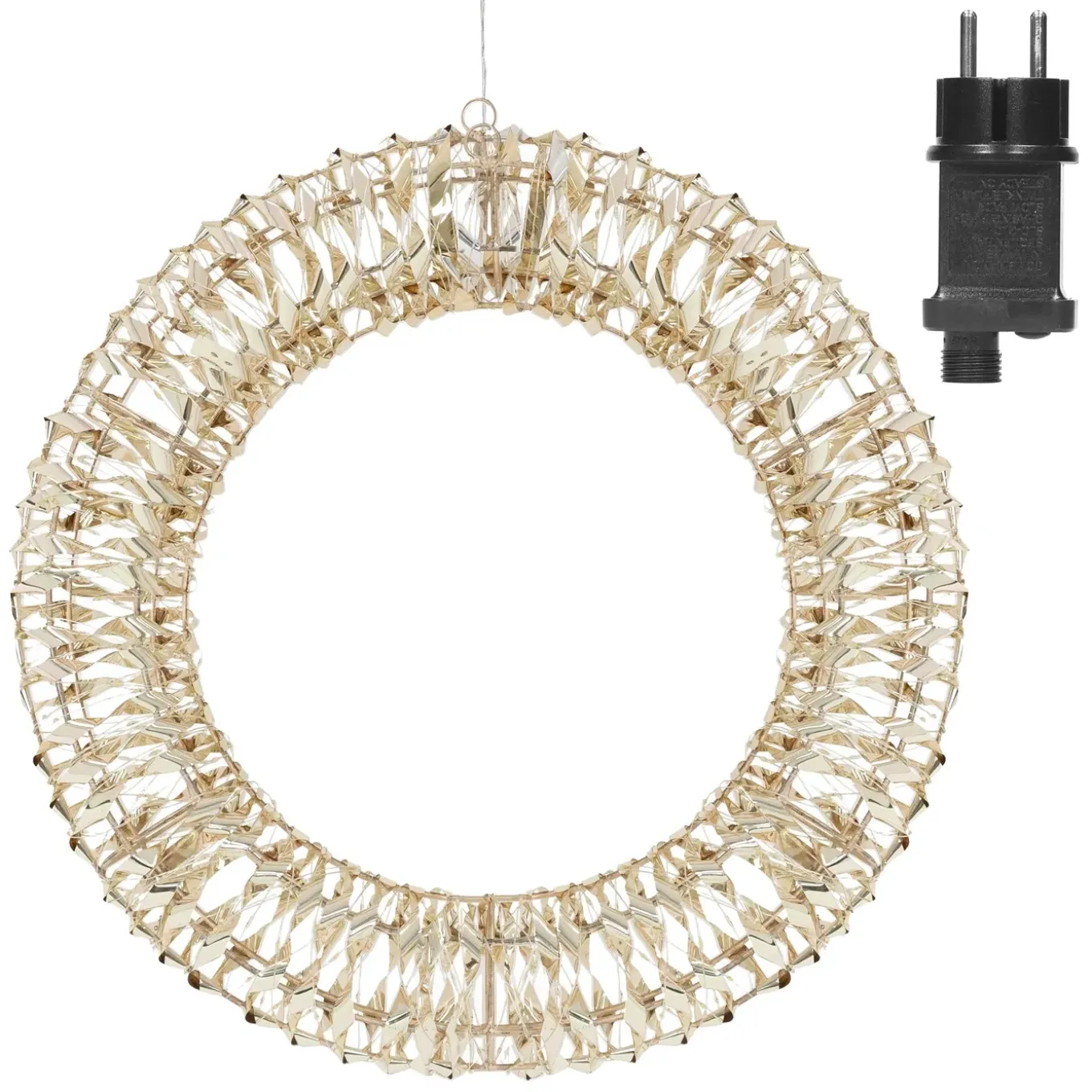 Ecd Germany Kerstlichtkrans Ø 50 Cm 720 Micro-leds Warm Wit Licht Ip44 Timer