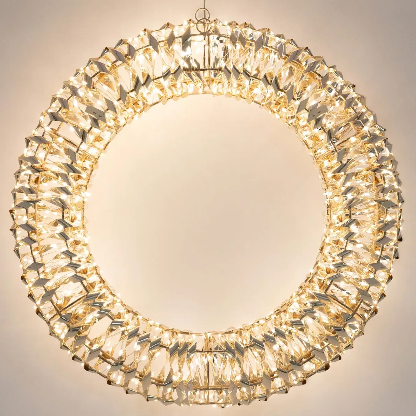 Ecd Germany Kerstlichtkrans Ø 50 Cm 720 Micro-leds Warm Wit Licht Ip44 Timer