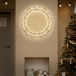 Ecd Germany Kerstlichtkrans Ø 50 Cm 720 Micro-leds Warm Wit Licht Ip44 Timer
