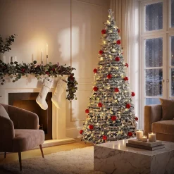 Ecd Germany - Kunstkerstboom Pop Up - Groen Met Sneeuw - 180 Cm - 150 Led Met 8 Standen