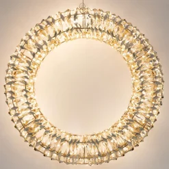 ECD Germany LED kerstkrans Ø58cm met 960 warm witte micro LED's &timer, IP44