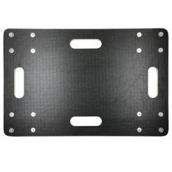ECD Germany Set 2 Transportroller 40x60cm 2x Feststellbremse Pp-räder Bis 800kg Möbelroller