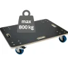 ECD Germany Set 2 Transportroller 60x80cm 2x Feststellbremse Pp-räder Bis 800kg Möbelroller