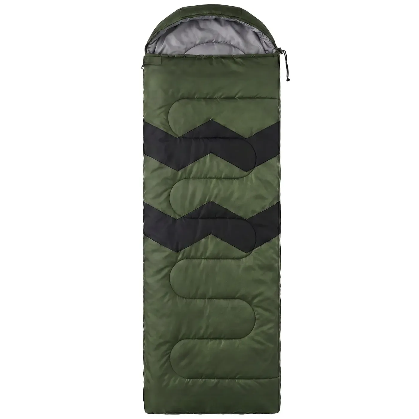ECD Germany Slaapzak Outdoor Khaki 210 Cm 3-seizoenen Compacte Kampeerdeken Warm