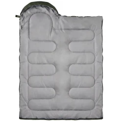 ECD Germany Slaapzak Outdoor Khaki 210 Cm 3-seizoenen Compacte Kampeerdeken Warm