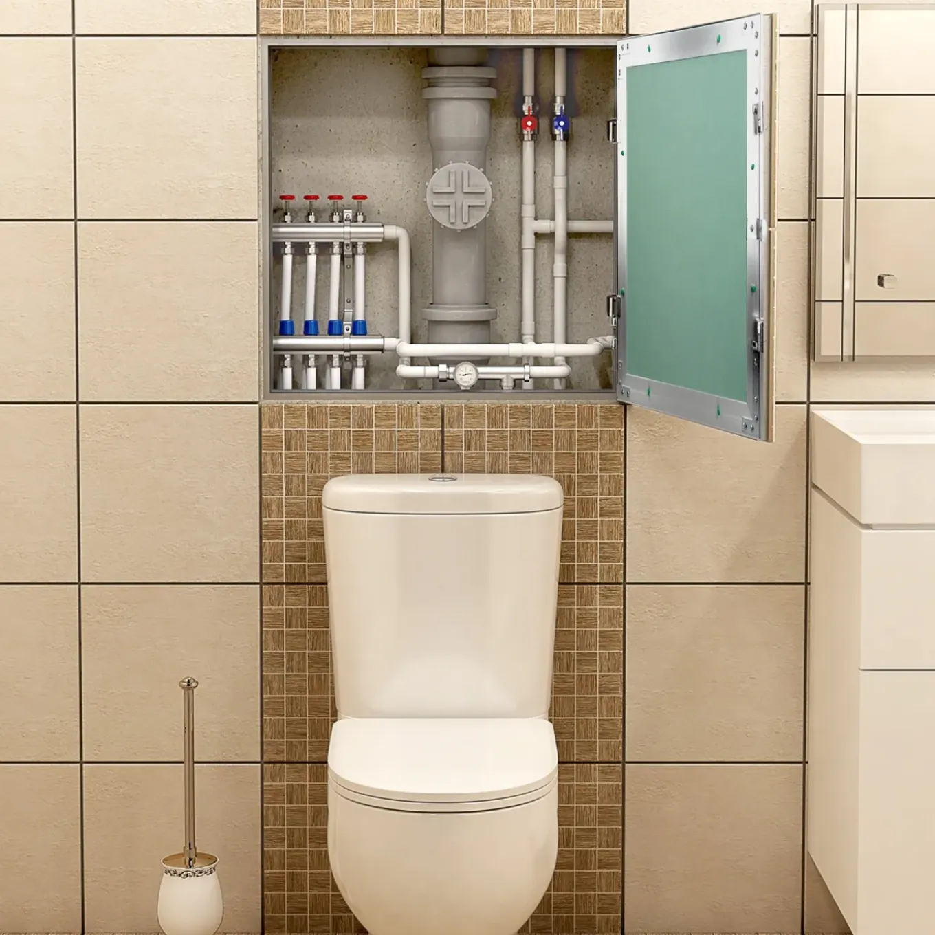 ECD Germany Toegangsdeur 150 x 200 mm - 12,5mm Gipskartonplaat