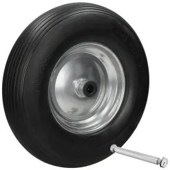 ECD Germany Wiel voor Kruiwagen - 4.80/4.00-8 - met As - Ø Wiel 390 mm
