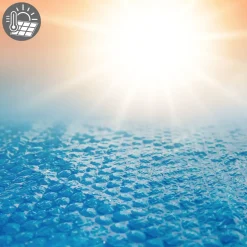 ECD Germany - Zonnefolie Voor Zwembad - Blauw - Rond Ø 600 Cm - Materiaaldikte 400 Μm