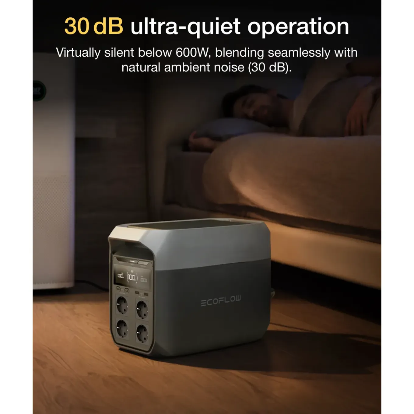 EcoFlow DELTA 3 Power Station - 1024Wh 1800W te boosten tot 2400W