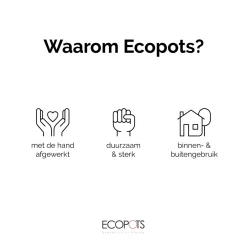 Ecopots Kerstboomvoet Xl - Donkergrijs - Geschikt Voor Bomen Tot 300 Cm - Met Waterreservoir