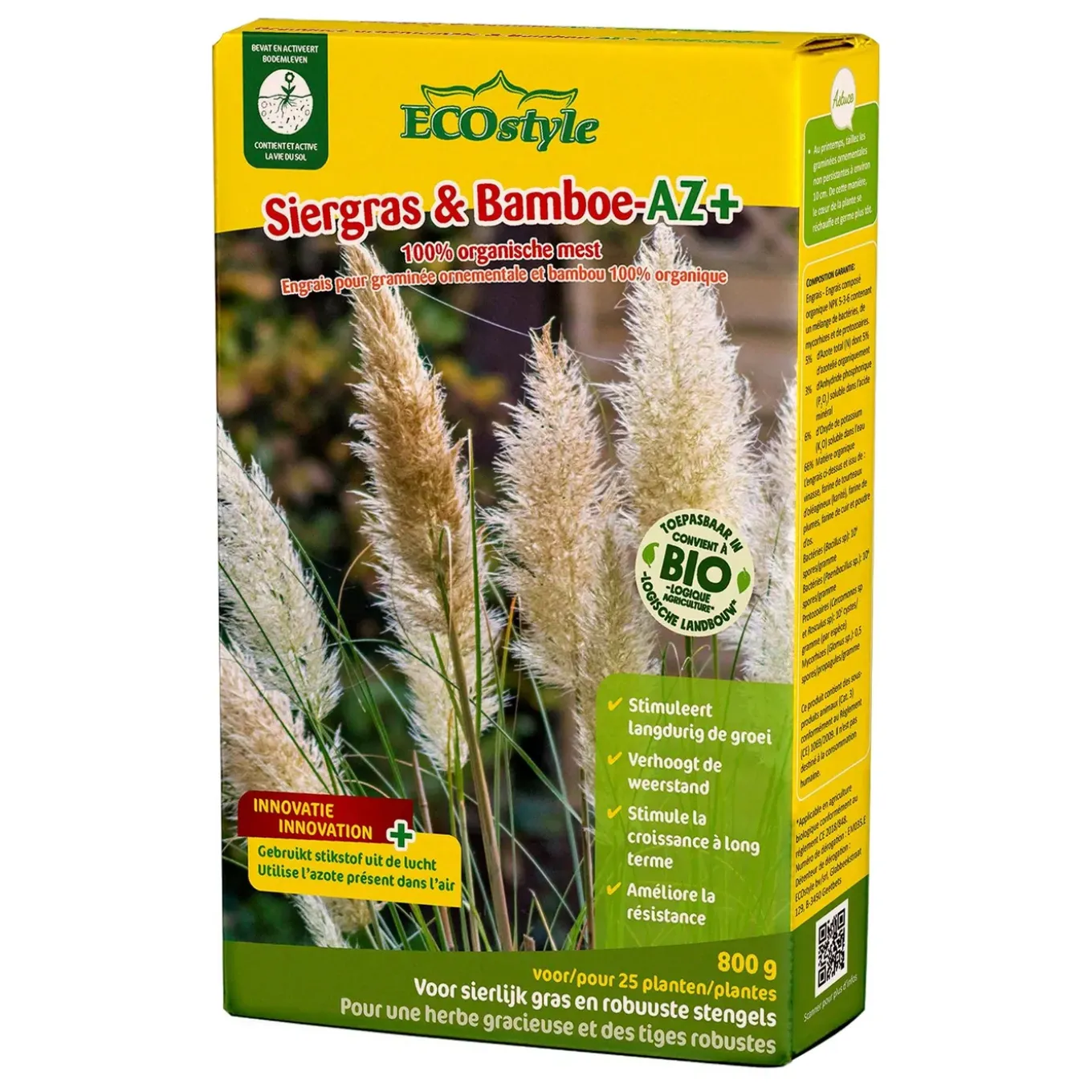 Ecostyle Meststof Voor Siergras & Bamboe - 0.80 Kg - Bio