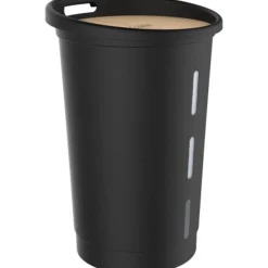 EDA Houtpellets Opslag Xl Met Deksel - 70 Liter - 45 Kg - 66,4 Cm Hoog - Kunststof