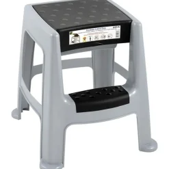 Eda Plastique Tabouret Stapelstoel - Eda Plastic - 2 Treden Met Opbergkoffer - Grijs