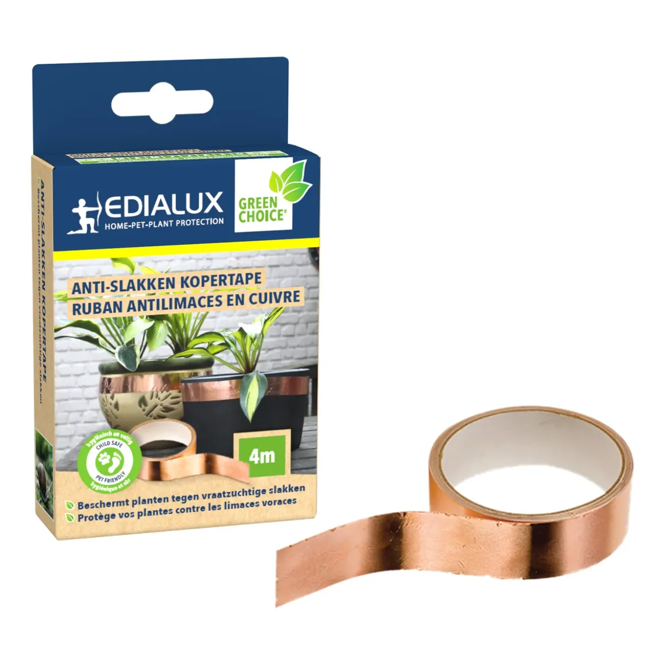 Edialux Anti-Slakken Kopertape - 1 Stuk