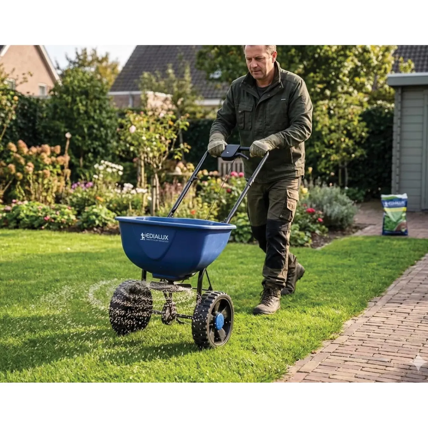 Edialux Edx-1114007889 Meststofstrooier 15l Voor Gazon En Tuin