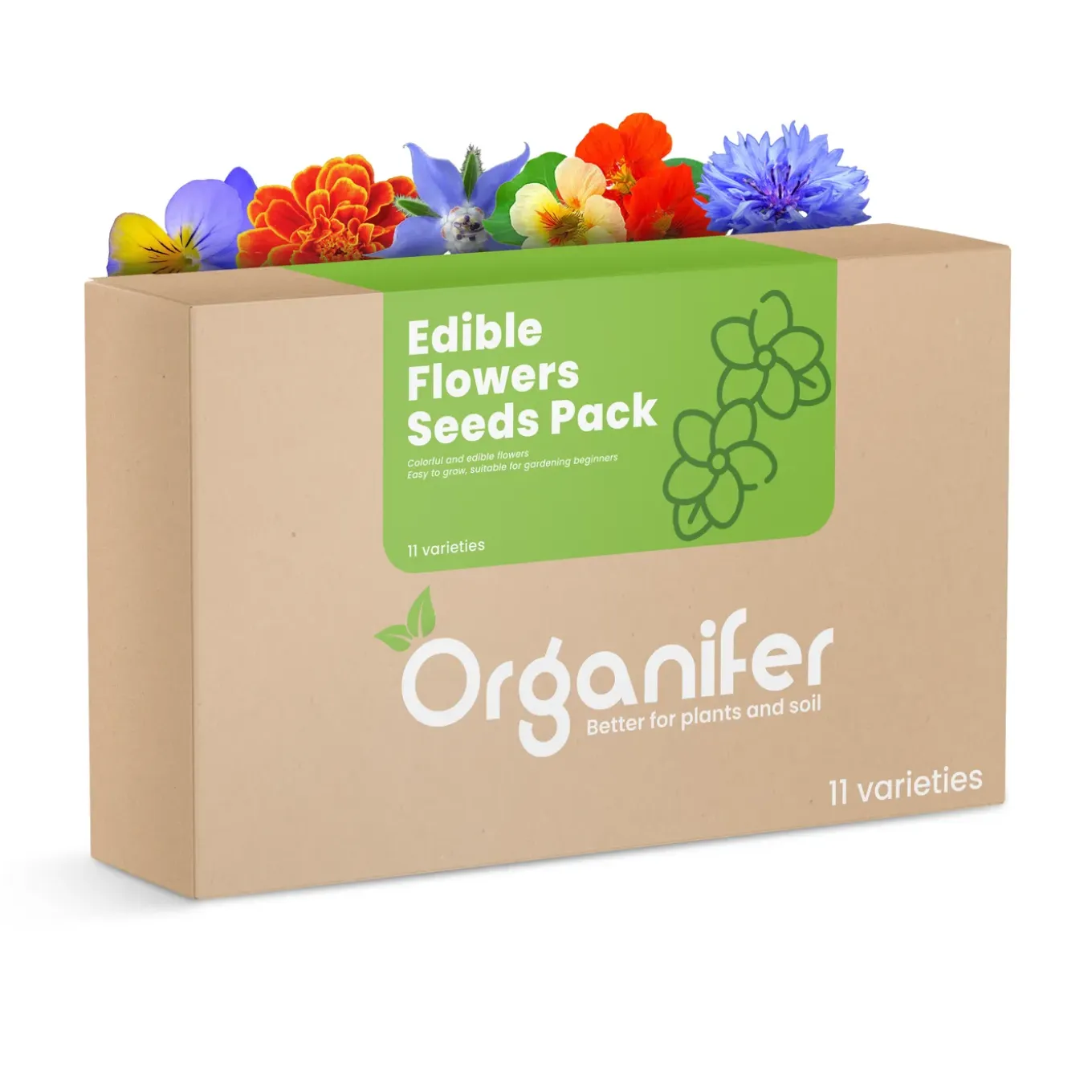 Eetbare Bloemen Zaden Pakket - 11 Soorten - Organifer