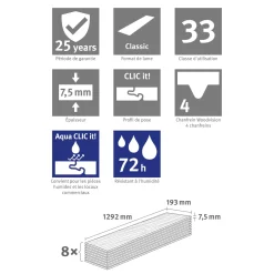 Egger Eco Vloer Aquadura+ Edf176 Almington Eiken Beige 7,5mm, 1,995m²