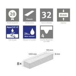 Egger Laminaatvloeren Naturesense Aqua El2855 Olchon Eiken Zandbeige 8mm, 1,995m²
