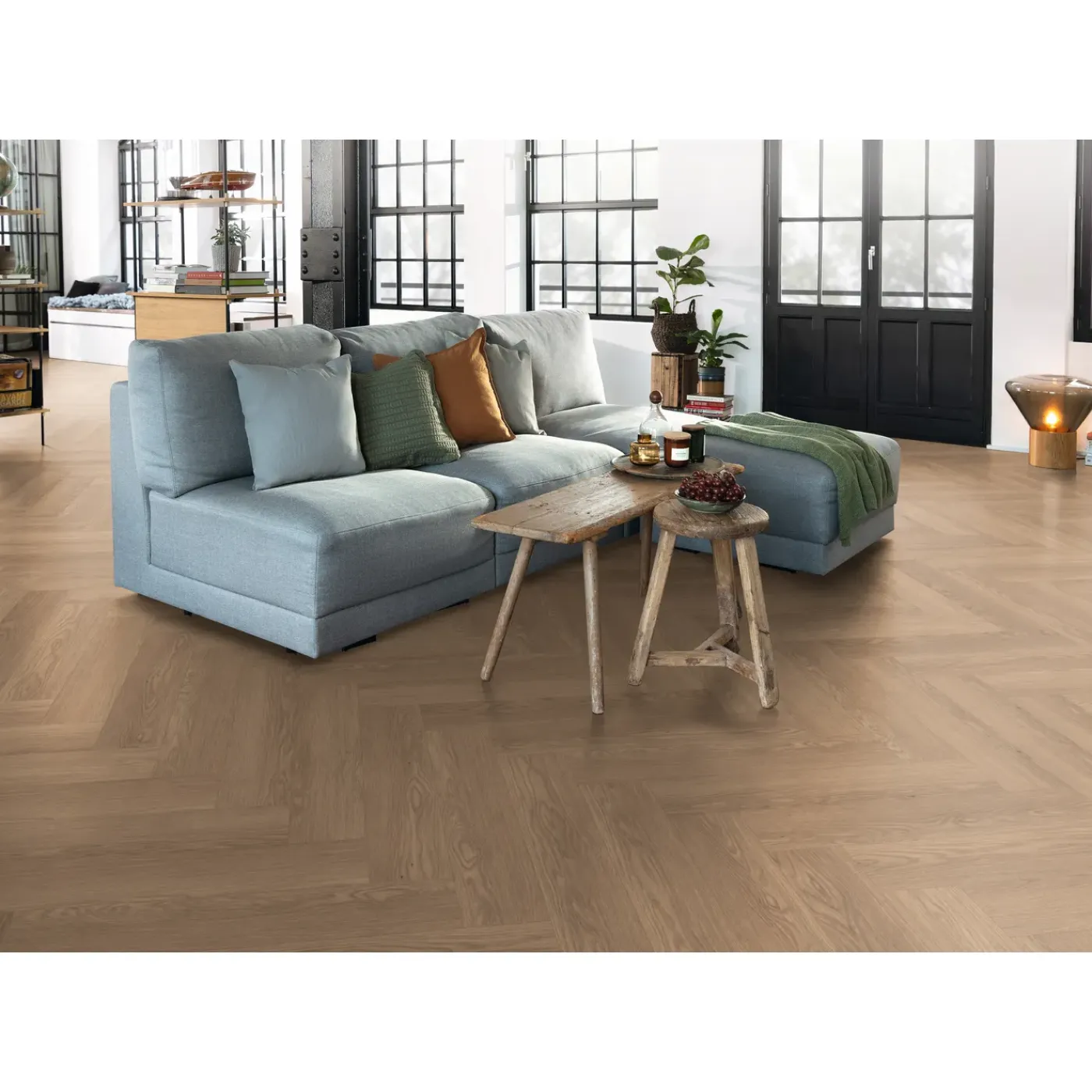 Egger Laminaatvloeren Naturesense Herringbone Visgraat El2134 Baronia Eiken Bruin 8mm, 1,976m²