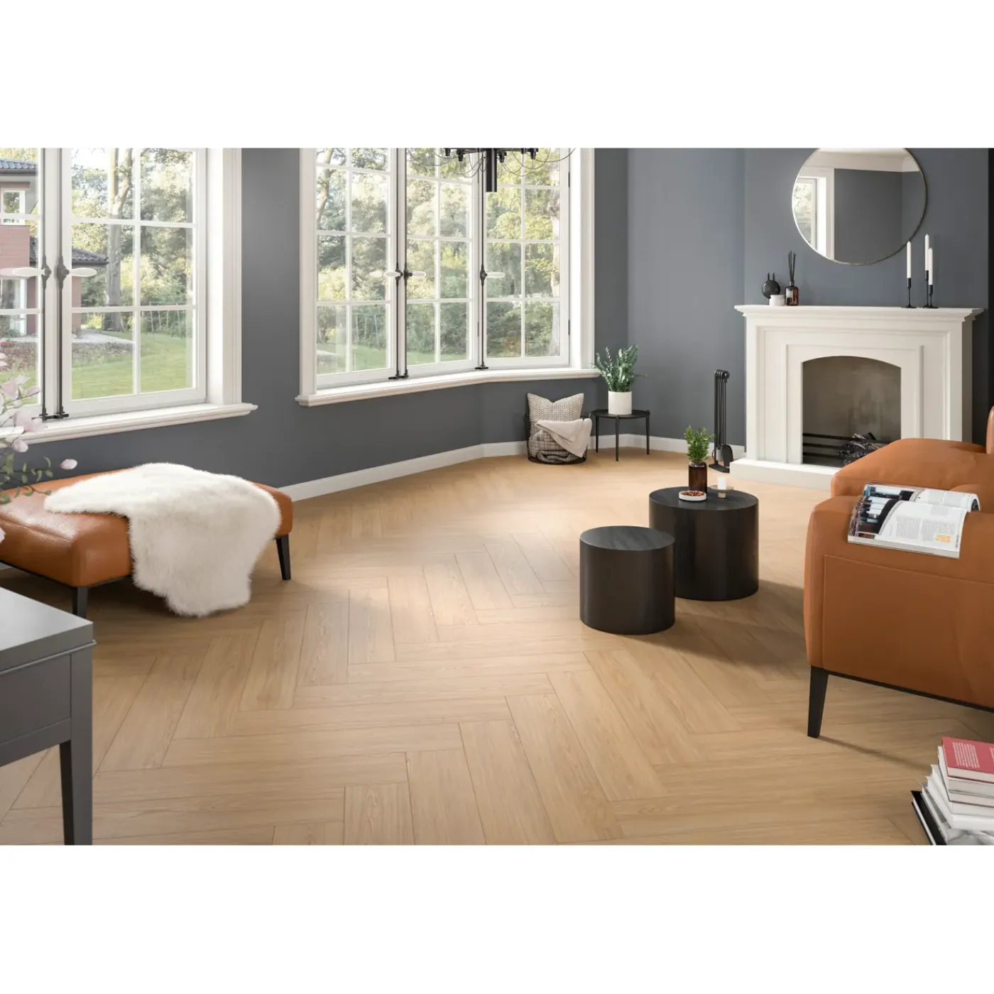 Egger Laminaatvloeren Naturesense Herringbone Visgraat El2152 Casella Eiken Natuur 8mm, 1,976m²