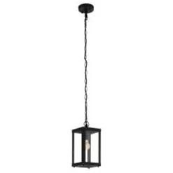 Eglo Buiten Hanglamp Alamonte 1 - Zwart - E27